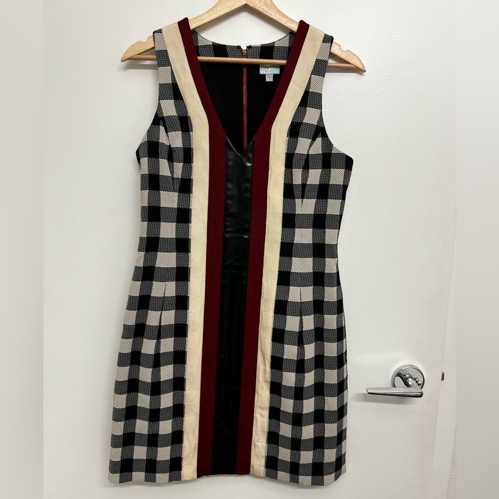 Tracy Reese checkered sleeveless above the knee dress